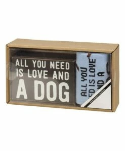 Primitives by Kathy | Blue & Black 'All You Need Is Love & a Dog' Sock Set - Adult