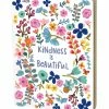 Primitives by Kathy | White & Pink Floral 'Kindness is Beautiful' Journal
