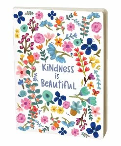 Primitives by Kathy | White & Pink Floral 'Kindness is Beautiful' Journal