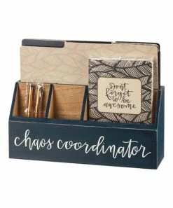 Primitives by Kathy | Navy & Beige 'Chaos Coordinator' Desk Set
