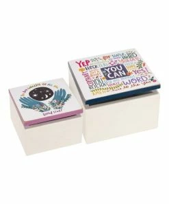 Primitives by Kathy | Lavender & Navy 'You Can' Hinged Box - Set of Two