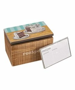 Primitives by Kathy | Brown & Blue Red Velvet Cake Recipe Box