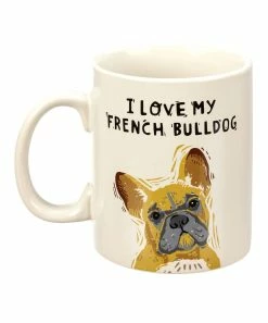 Primitives by Kathy | Ecru French Bulldog Mug