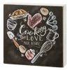Primitives by Kathy | Charcoal & White 'Cooking is Love' Chalk Box Sign