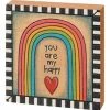 Primitives by Kathy | Beige & Red 'My Happy' Box Sign