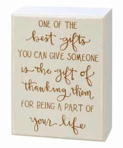 Primitives by Kathy | Beige & Brown 'Best Gifts' Box Sign