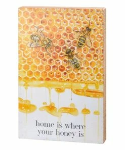 Primitives by Kathy | 'Home Is Where Your Honey Is' Box Sign
