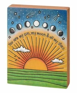 Primitives by Kathy | Yellow & Blue 'All my Stars' Box Sign