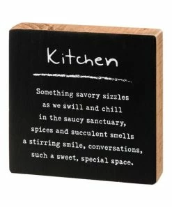 Primitives by Kathy | Charcoal & White 'Kitchen' Chalk Box Sign