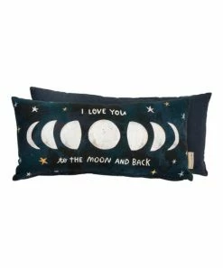 Primitives by Kathy | Green & White 'Moon and Back' Throw Pillow