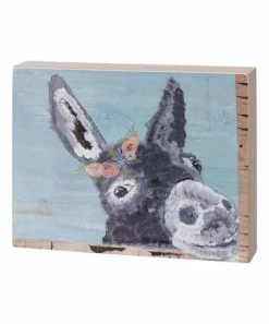 Primitives by Kathy | Light Blue & Gray Donkey Box Sign
