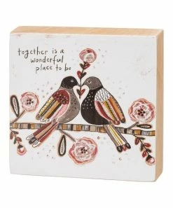 Primitives by Kathy | White 'Together' Table Block