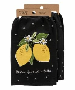 Primitives by Kathy | Black 'Sweet Home' Dish Towel - Set of Two