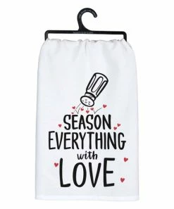 Primitives by Kathy | White & Black 'Season Everything' Dish Towel