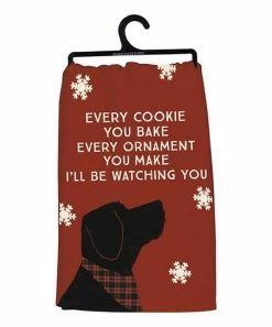 Primitives by Kathy | Rust Red 'Every Cookie You Bake' Dog Dish Towel