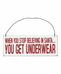 Primitives by Kathy | White & Red 'Underwear' Ornament
