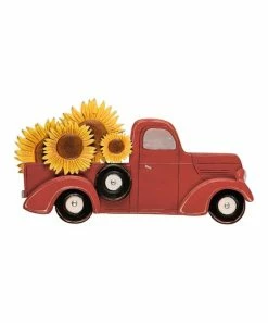 Primitives by Kathy | Red & Yellow Sunflower Truck Wall Décor