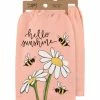 Primitives by Kathy | Pink & White Bee 'Sunshine' Bee Daisy Dish Towel