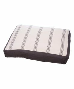 Primitives by Kathy | Gray & Cream Stripe Extra Large Dog Bed