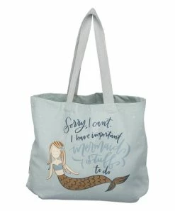 Primitives by Kathy | Blue & Brown 'Mermaid Stuff' Tote