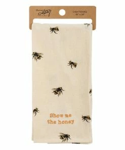 Primitives by Kathy | Brown & Yellow Bee 'The Honey' Dish Towel