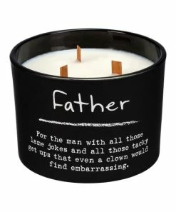 Primitives by Kathy | Black & White 'Father' Jar Candle