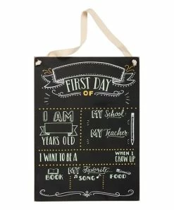 Primitives by Kathy | Black & White 'First Day' Chalk Sign