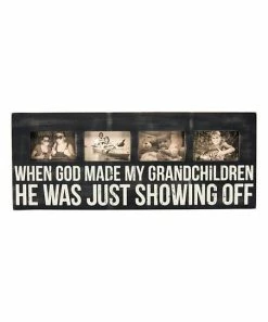 Primitives by Kathy | Black & White 'My Grandchildren' Photo Frame