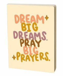 Primitives by Kathy | Tan & Yellow 'Dream Big Dreams' Rainbow Journal