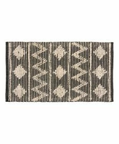 Primitives by Kathy | Cream & Black Diamond-Print Rug