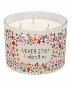 Primitives by Kathy | White & Red 'Looking Up' Jar Candle