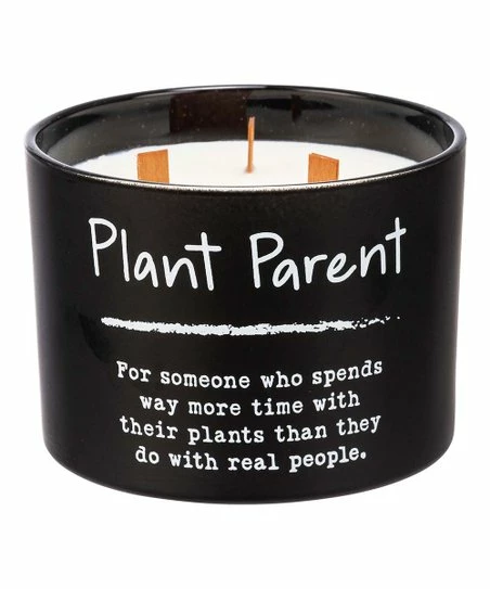 Primitives by Kathy | Black & White 'Plant Parent' Jar Candle