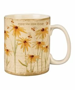 Primitives by Kathy | Yellow 'Enjoy The Little Things' Mug