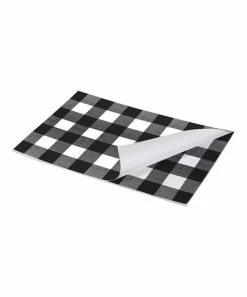 Primitives by Kathy | Black & White Buffalo Check Paper Place-Mat Pad
