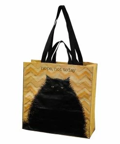 Primitives by Kathy | Yellow & Black 'Nope Not Today' Cat Market Tote