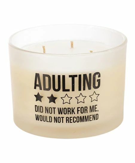 Primitives by Kathy | 'Adulting Would Not Recommend' Glass Candle