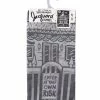 Primitives by Kathy | Black & Gray Haunted House Dish Towel