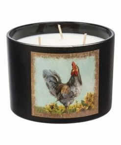 Primitives by Kathy | Black & Blue Multicolor Rooster Jar Candle