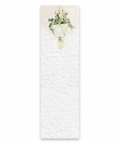 Primitives by Kathy | White & Green Hanging Plant Magnetic Notepad