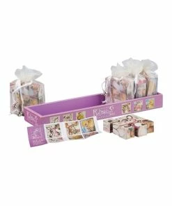 Primitives by Kathy | Purple & White Nine-Piece Retro Easter Church Puzzle