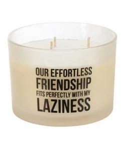 Primitives by Kathy | White & Black 'Friendship' Jar Candle