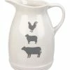 Primitives by Kathy | Off-White & Gray Farm Animals Pitcher