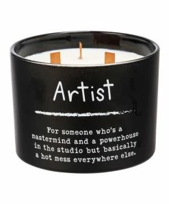 Primitives by Kathy | Black & White 'Artist' Jar Candle