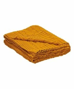 Primitives by Kathy | Saffron Cable-Knit Throw