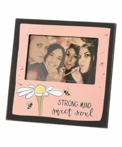 Primitives by Kathy | Pink & Black Floral 'Strong Mind' Frame