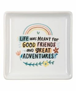 Primitives by Kathy | White & Blue Rainbow 'Good Friends' Vanity Tray