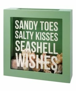 Primitives by Kathy | Green & White 'Seashell Wishes' Shell Holder