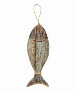 Primitives by Kathy | Gray Weathered Fish Hanging Wall Art