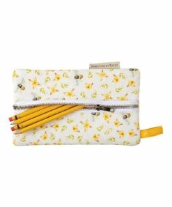 Primitives by Kathy | White Bee Pencil Case