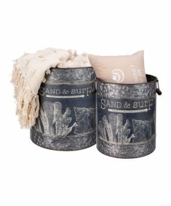 Primitives by Kathy | Blue & Gray 'Sand & Surf' Bucket Set